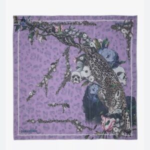 Zadig & Voltaire Kerry Wild scarf in Glow (lilac) very good condition